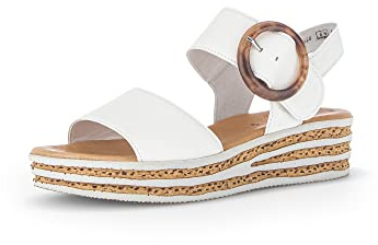 Gabor Damen Plateausandalen, Frauen Sandalen,Best Fitting,Strandschuhe,Plateausandaletten,Dicke Sohle,bequem,Sommerschuhe,Latte,42 EU / 8 UK