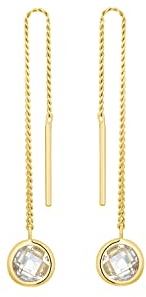 Amor Ohrhänger Damen Ohrschmuck, mit Zirkonia synth, 5,1 cm, Gold, Kommt in Schmuck Geschenk Box, 2013814
