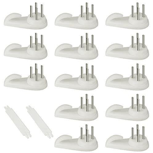 50pcs Concrete Wall Hooks, Invisible Nail Hangers No Damage Wall Picture Hangers Drywall Picture Hooks Non Trace Hanging Hooks for Hanging Photo Frame Tapestry Clocks