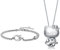 Mstnoixgc 2 Stück Cartoon Kette und Armband, Cartoon Kinderschmuck,Cartoon Halskette und Bracelet,Kawaii Schmuck Mädchen,für Kinder Schmuck Geschenk Mädchen(B)