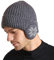 WANYIG Unisex Wintermütze Strickmütze Beanie Winter Mütze Warme Plain Hat mit 9cm Ohrenklappen für Damen und Herren(Dunkelgrau)