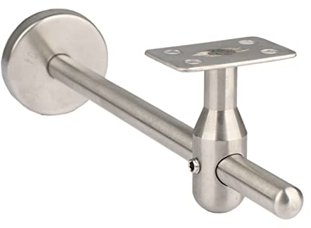 oiakus 304 Edelstahl Verstellbarer erweiterter Armlehnenabstand Handlauf-Stützhalterung Treppe Anti-Shake-Halterung Wandhalterung Zubehör für Korridortreppen