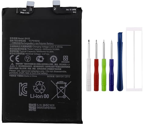 Swark BN5E Batterie compatible avec Redmi Note 11 Pro 5G / Poco X4 PRO 5G avec outils