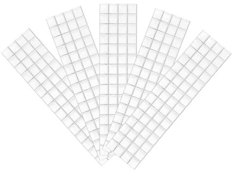 sourcing map 600Pcs Self-Adhesive Disco Tiles Sticker 10 x 10mm Mini Mosaic Mirror Tiles Square Glass Tiles for DIY Disco Ball Craft Decorations Making, Silver