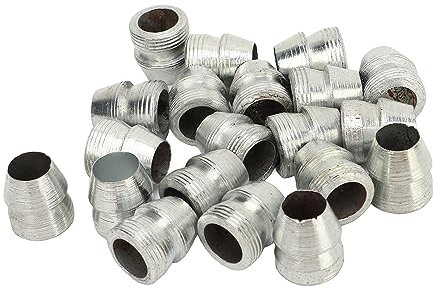 CDQL 20 Stück Sicherheits-Rundaxt-Griffkeile, Stahlhammer, Spaltaxtkeil, Metallkeil, Runder Stahlkeil, Hammerstiel, Stahlkeil, Mauls, Griffkeil-Set für Axt, Klauenhammer, Schlitten