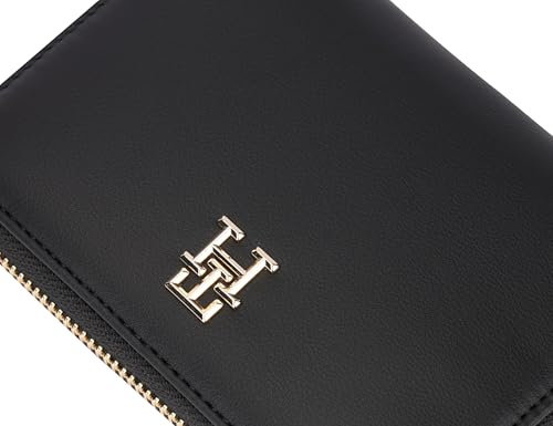 Tommy Hilfiger POPPY REFORM MED ZA Rundum Reißverschluss Brieftasche Damen, Schwarz (Black), OS