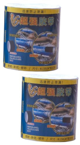 OUNONA 2stücke Sealant Tape Hochwertige Dichtungsmasse Für Wasserleitungen Schwarz Starke Haftung Für Küchenreparaturen Und Notfallabdichtungen