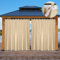 BTTO Waterproof Outdoor Curtains 100X96 Extra Wide,Anti-UV,Windproof,Blackout Thermal Insulated Curtain,Perfect for Pergolas,Porches,Patios