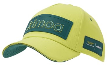 Aston Martin F1 Team - Fernando Alonso Special Edition - Logo Patch Baseball Cap - Lime Green - Uni - Verstellbar, lindgrün