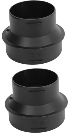2 Verbindungsstück für Heizungskanalrohr, Standheizungs-Adapterrohr, 60 Bis 75mm Standheizungsschlauch-Rohrverbinder, Langlebiger Luft-Standheizungsschlauch-Rohrverbinder, für Webasto-Heizung
