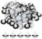 Car Trim Clips Plastic Fasteners 50 pcs, Universal Auto Panel Fixing Clips Plastic Push Rivets Car Door Retainer Mounting Clips for Car Boots Interior Doors Bumper, White Auto Parts