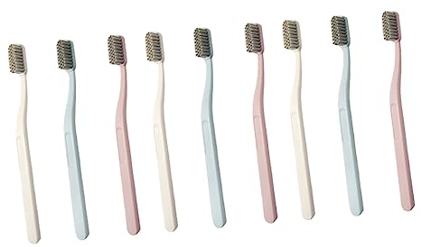 minkissy 9 Stück Nylon Zahnbürsten Harthaar Zahnbürsten Zahnbürsten Zahnreinigung Mundpflege