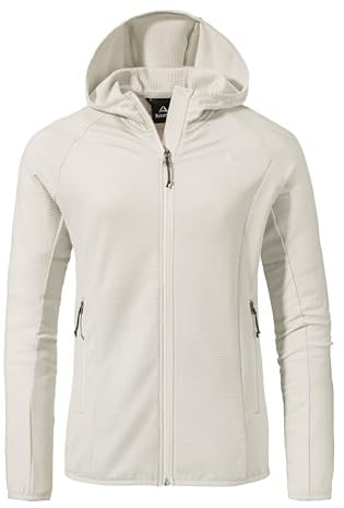 Schöffel Damen Fleece Hoody Style Cascata WMS, Fleecejacke mit Kapuze aus 2-Wege-Stretch, wärmende Outdoorjacke mit 2 Außentaschen