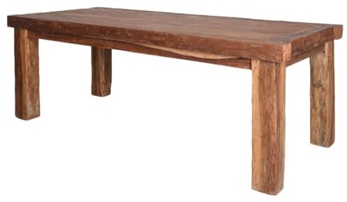 Grosser Esstisch Teak Massivholz Reclaimed Wood Tisch Antik Holztisch 253x100cm lup169 Palazzo Exklusiv