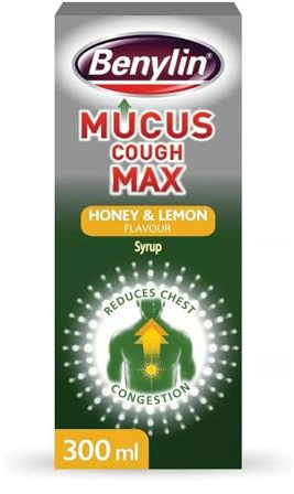 Mucus Cough Max Honey & Lemon Flavour 300ml | Reduces Chest Congestion