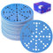 SpeTool Lot de 60 feuilles de papier abrasif 150 mm avec 49 trous Grain 180 disques abrasifs en céramique 150 mm Papier abrasif pour bois, métal