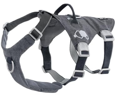 Hurtta Safeguard Hundegeschirr ECO (BlackBerry, schwarz, 65-80 cm)
