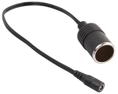 Wvzong 12V Car Cigarette Lighter Female to DC 5.5mm x 2.1mm Power Cable - 30cm Heavy Duty Copper Wire for Car Fridge, Vacuum, Charger & 12V Accessories