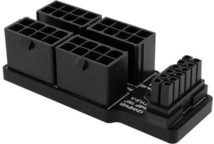 Create idea 12VHPWR 16-pin auf 4 X 8-pin 600-W-GPU-Stromanschluss PCIe 5.0 ATX 3.0 180-Grad-Adapter für 12+4-pin RTX 4090 3090Ti-Grafikkarte (Typ A)