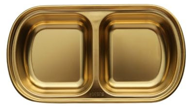 XuQiZZpp Platos de acero inoxidable para salsa, platos de vinagre, bandeja de condimentos, plato de condimento, para barbacoa, aperitivos, vajilla de cocina