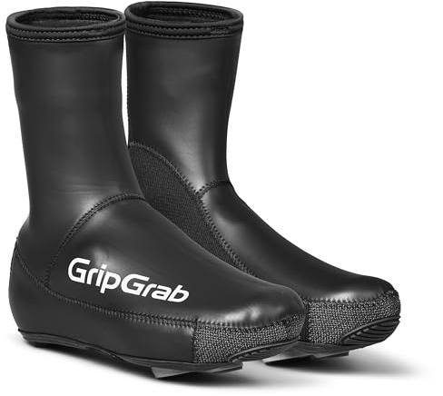 GripGrab PACR Rennrad Überschuhe Winter - wasserdichte Neopren Überzieher | Verbessertes Nachfolgermodell mit Kurbelabriebschutz, optimiertem Sitz auf rennorientierten Rennradschuhen, reißverschlusslos