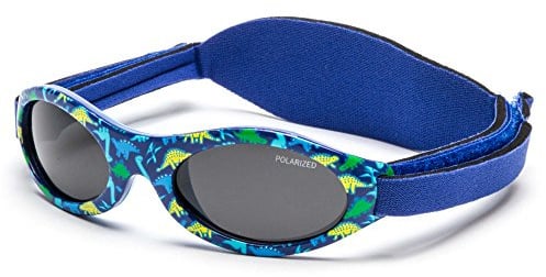 Kiddus Sonnenbrille für Baby 6 bis 18 Monate, UV400 Schutz Kategorie 4, polarisierte Gläser für Jungen und Mädchen, flexibles Gestell mit verstellbarem Neoprenband, CE und ISO zertifiziert