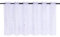 Joyswahl Felizia 1 Pièce Rideau Brise-Bise Perforé Passe Tringle en Polyester Petit Voilage avec Broderie de Fleurs en Dentelle Transparent Maison de Campagne Décor de Fenêtre Blanc HxL 30x90CM