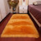 Insun Faux Lammfell Schaffell Teppich Flauschig Weiche Nachahmung Wolle Rechteck Teppich Langflor Matte für Wohnzimmer Schlafzimmer Kinderzimmer Auto Orange 80x160cm