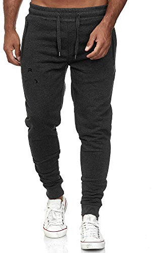 Red Bridge Herren Jogginghose Jogger Hose Freizeithose Sweat-Pants R-B-J M4236-Anthrazit-XXL