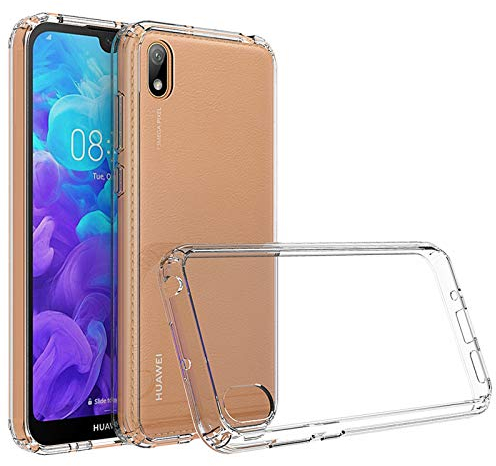 betterfon Outdoor hülle Kompatibel mit Huawei Y5 (2019) | Transparent Cover für Y5 (2019) Handy Hülle Silikon Case Schutz Tasche TPU Silikon Schutzhülle Outdoor Hybrid Hardcase