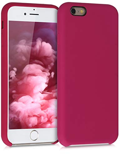 kwmobile Case Compatible with Apple iPhone 6 / 6S Case - TPU Silicone Phone Cover with Soft Finish - Pomegranate Red