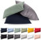 Blumtal Kissenbezug 50x50 cm (2er Set Kissenbezüge) - Anthrazit - 100% Baumwoll-Jersey, Oeko-Tex Zertifiziert, Kissenbezüge 50x50 - Jersey Kissenhülle für Deko-Kissen 50x50 mit Reißverschluss