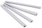 HaGa® Lot de 50 baguettes de finition pour bandes brise-vue en polyéthylène gris argenté - Clips de fixation