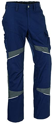 KÜBLER Workwear | KÜBLER ACTIVIQ Cotton+ Arbeitshose | dunkelblau/anthrazit | Größe 29