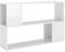 vidaXL Bücherregal mit 2 Fächern Bücherschrank Standregal Wandregal Aktenregal Büroregal Dekoregal Regal Hochglanz-Weiß 100x24x63cm Holzwerkstoff