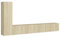 vidaXL Ensemble de Meubles TV 3 pcs, Ensemble d'Armoires de Télévision avec Rangement, Meubles Télé de Salon, Chêne Sonoma Bois d'Ingénierie