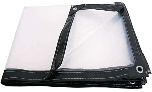 Sywlwxkq Plane wasserdicht schwer 2x5m, durchsichtige Plane mit Ösen, Tarp Poly Tarp Cover, Mehrzweck, staubdicht, regendicht, Anti-Aging, kein Verblassen, für Dach, Camping, Outdoor