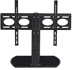 TTAP Swivel Table Top Universal 32-55 inch TV Pedestal Swivel Stand (PED44S) (Black)