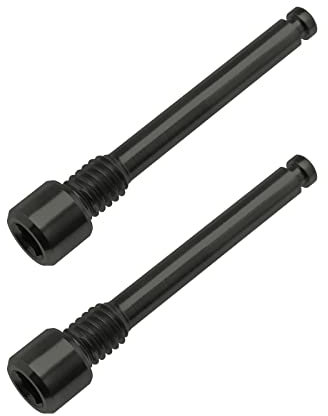 2PCS M4 Titanium Bolts for Bicycle Disc Brake Pad Threaded Pin Inserts Screw Disc Brake Pad Pin Axle for Threaded Hydraulic Disk Caliper Black