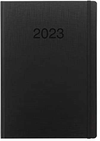 Letts Memo Terminplaner 2022, A4, Wochenansicht, Schwarz