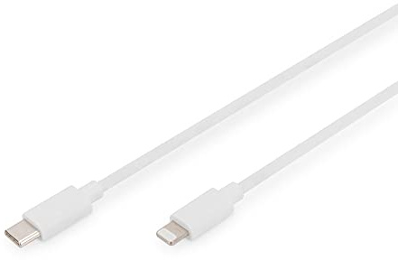 Digitus Lightning to USB-C - data/charging cable - MFI - 9V/2A - 2 m - white