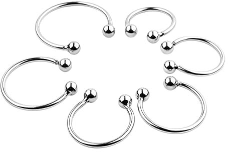 Edelstahl Penisring Metall Cockring Set 6-Größen, Vorhaut Rückhaltung Penisringe Cockringe, Extrem Sex Spielzeug für Männer,Verzögerung Ejakulation,Potenzsteigerung (32+35+40mm)
