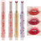 Erinde 3 Colors Jelly Lipstick, Tinted Glasting Melting Balm, Heart Shape Lip Gloss Lip Stain, Long Lasting Moisturizing, High Pigmented, Plumping Lip Makeup 04# 05# 06#