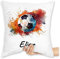 Kissen 40x40 Zierkissen - Fußball Geschenk Fußballer I Geschenkidee Fußballfan I Fußballerin Geschenk - 40 x 40 cm - Weiß - Fussball kopfkissen Geschenke+für+fußballfans Ball Pillow