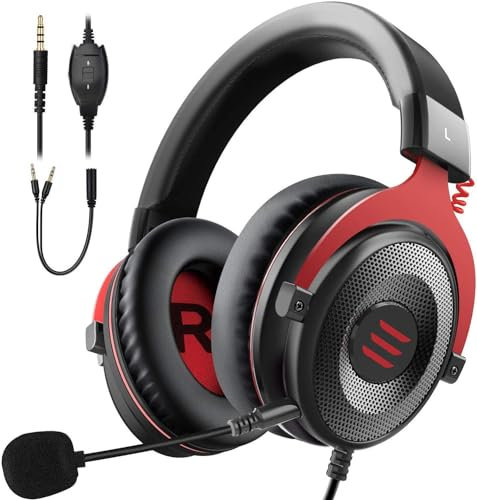 Inspired Essentials Gaming Headset for Xbox One - PC Headset 3D Stereo Sound Headset Detachable Noise Cancelling Microphone - Gaming Headphones for Xbox One S/X, PS4, PS5, PC, Laptop, Switch