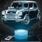 Nachttischlampe - Touch-Nachtlicht Auto Mini 3D-LED-Lampe Illusion, Geschenkidee Weihnachten Geburtstag Junge und Mädchen Nachttischlampe Kinder- oder Erwachsenenzimmer