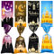 100 Stück Ramadan Tüten zum Befüllen,Eid Mubarak Dekoration,4 Muster Ramadan Geschenktüten Thema Bedruckt Muster Geschenktasche,Ramazan Dekor,Geschenktasche Zellophan mit Gold Krawatten Partytüten
