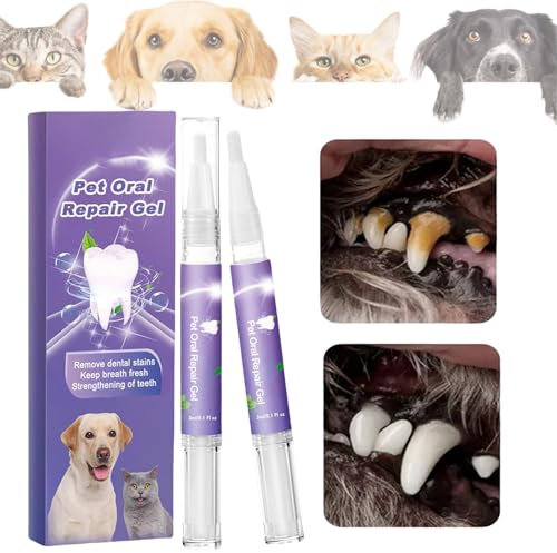 2PCS Pet Oral Cleaning Gel,Pet Oral Restorative Gel,P/et Toothbrush Pen,Pe/t Or/al Repair G/el,Pe/t Teeth Or/al Care G/el,Dog Teeth Cleaning Toothbrush Pen,Dog Tooth Cleaner,D/og to/oth G/el