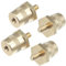 Hihaha 2 Pair M6 Battery Terminal Connector Brass Tone Post Adapter Screws Durable Material