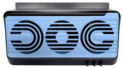 Shkalacar 3 Lüfter Auto, USB und Solarbetriebener Luftzirkulationsventilator mit unabhängigem Schalter, Geräuschloser Lüftungskühler für SUVs Limousinen Vans und Bürositz(Schwarz)